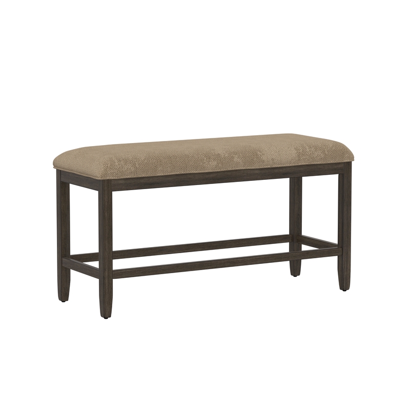 Brown Casual 6-Piece Gathering Height Table Set with Storage Drawers