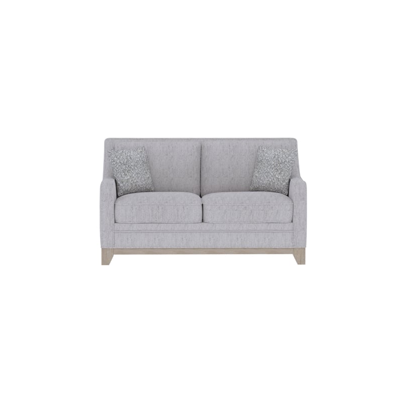 Gray Weathered Wood Base Casual Loveseat