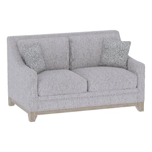 Gray Weathered Wood Base Casual Loveseat