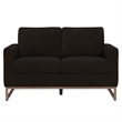 Wallace & Bay Chenille Loveseat in Brown