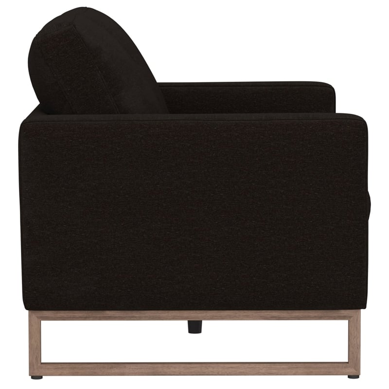 Wallace & Bay Chenille Loveseat in Brown