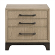 Brown Mid-Century Oak Nightstand