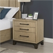 Brown Mid-Century Oak Nightstand