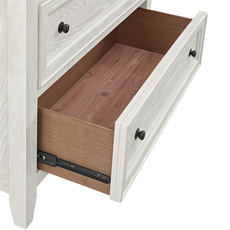 Wallace & Bay 6-Drawer Chest in Whitewash