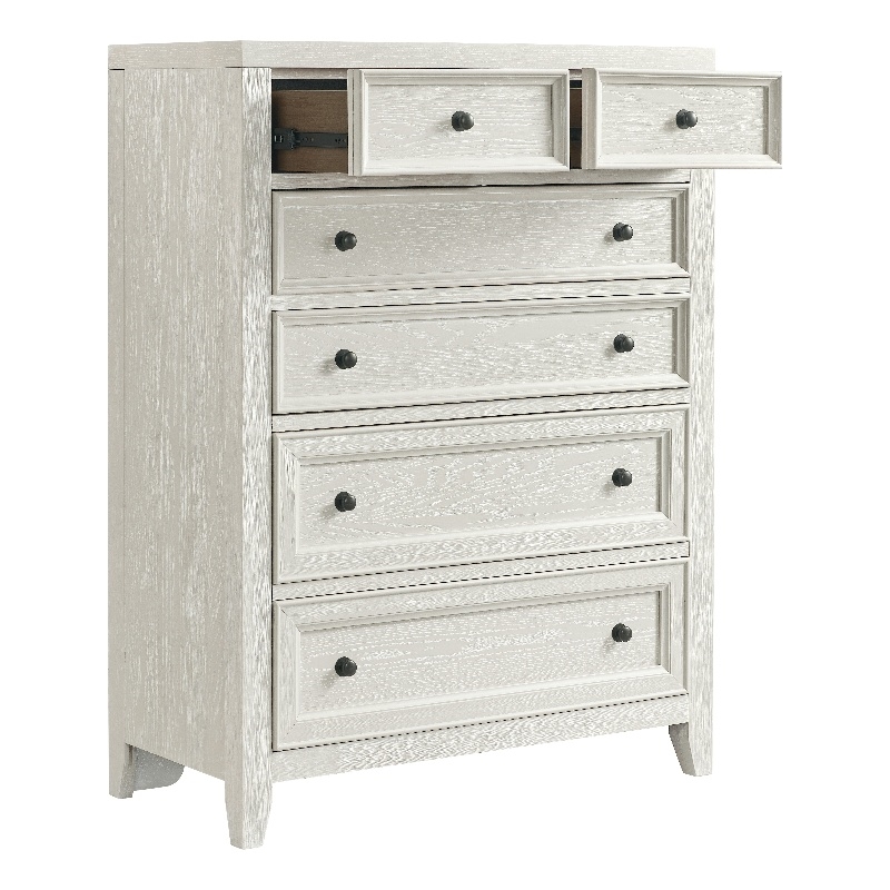 Wallace & Bay 6-Drawer Chest in Whitewash