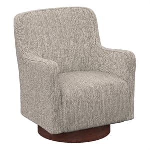 Wallace & Bay Tan Transitional Swivel 30&quot Wide Chair