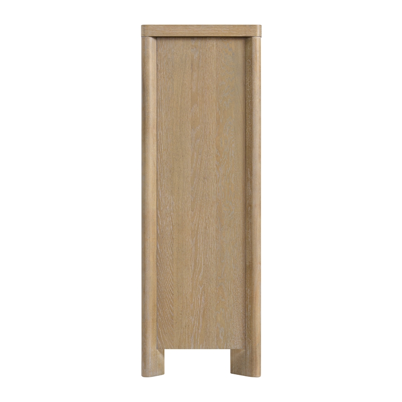 Wallace & Bay Beige Solid Oak 6-Drawer Chest