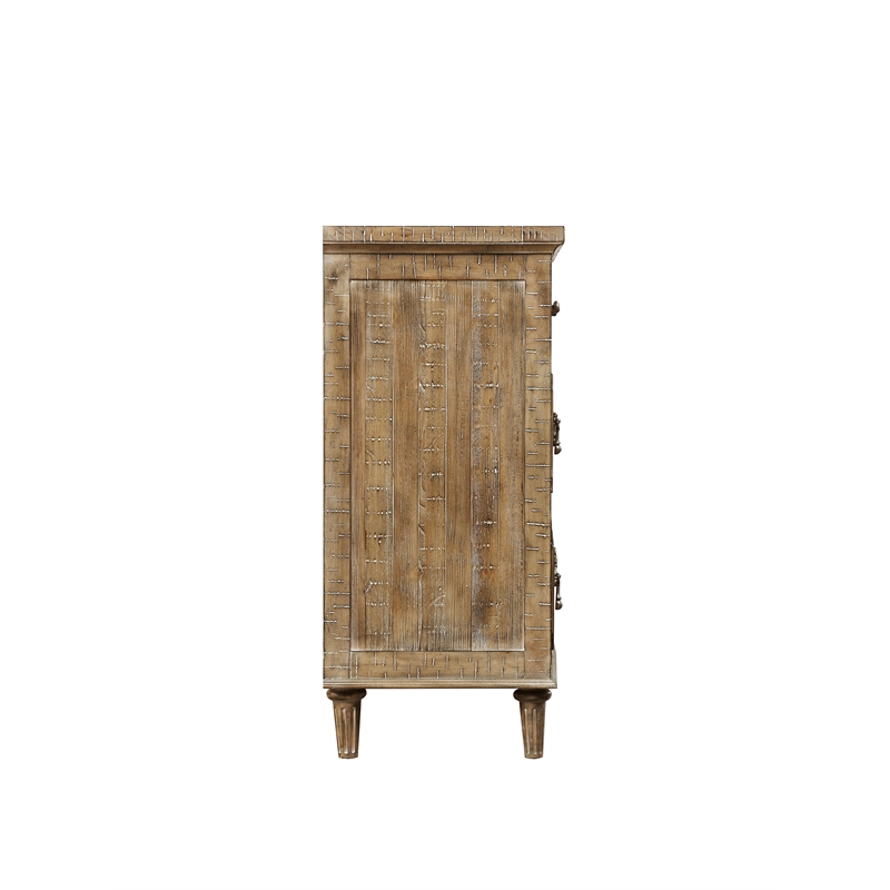 Wallace & Bay Brown Rustic 6-Drawer Dresser