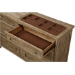 Wallace & Bay Brown Rustic 6-Drawer Dresser