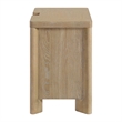Beige Farmhouse 3-Drawer Nightstand with USB Charging