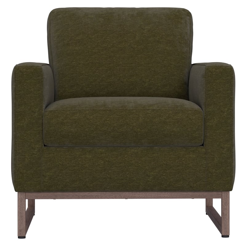 Green Chenille Upholstered Chair