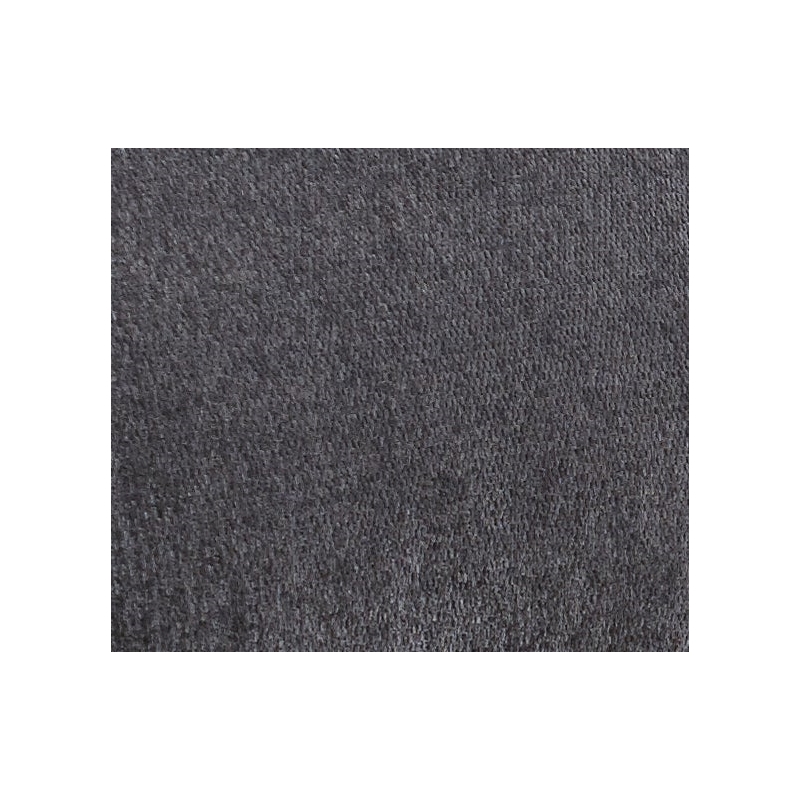 Gray Chenille Transitional Ottoman