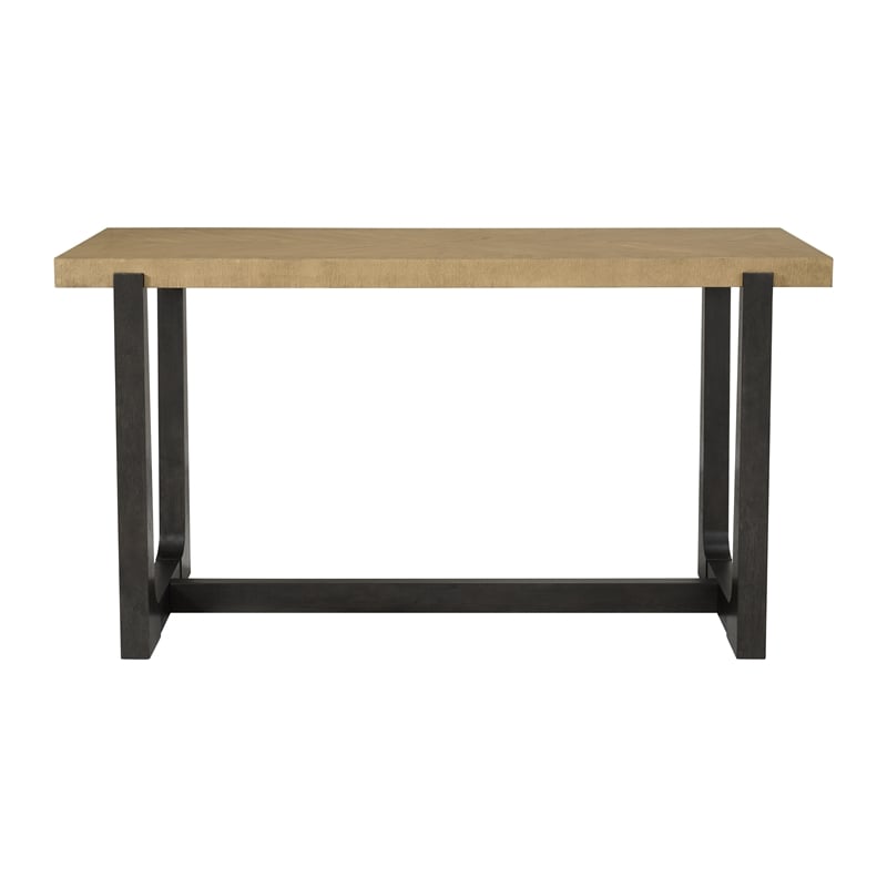 Brown Mid-Century Bar Height Dining Table