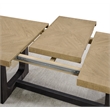 Brown Mid-Century Oak Trestle Dining Table