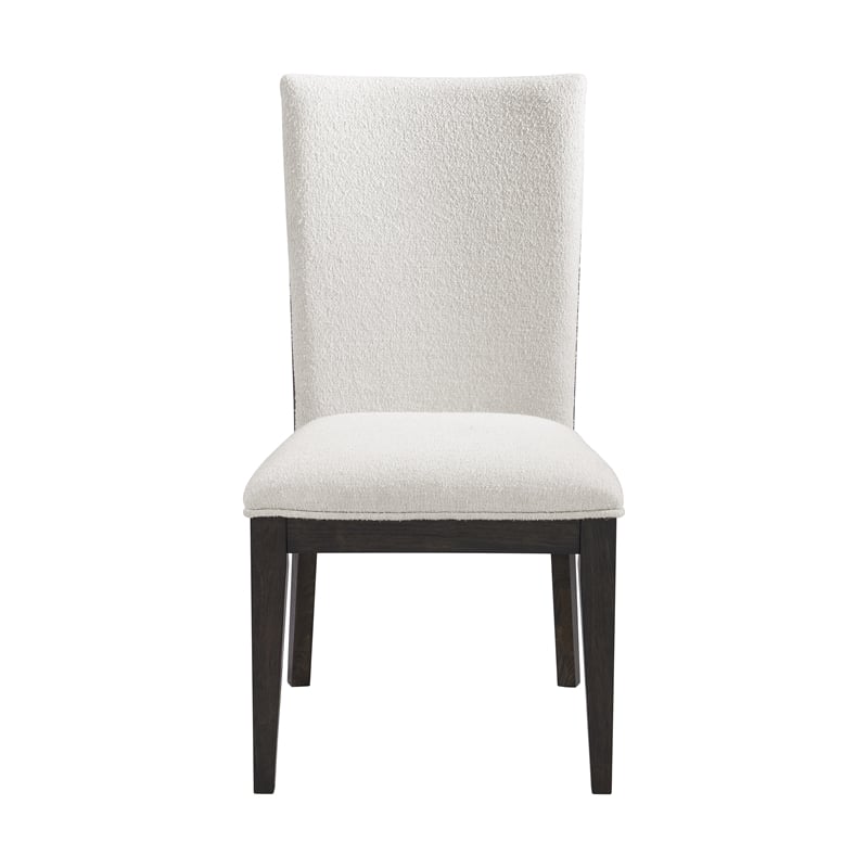 Brown Upholstered Dining Chairs (Set of 2)