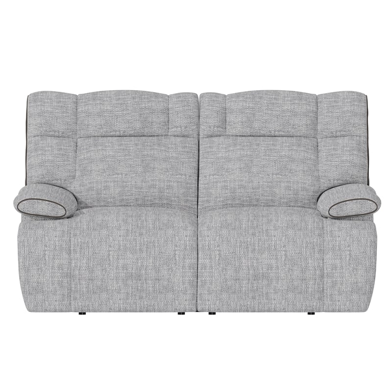 Gray Upholstery Casual Reclining Loveseat