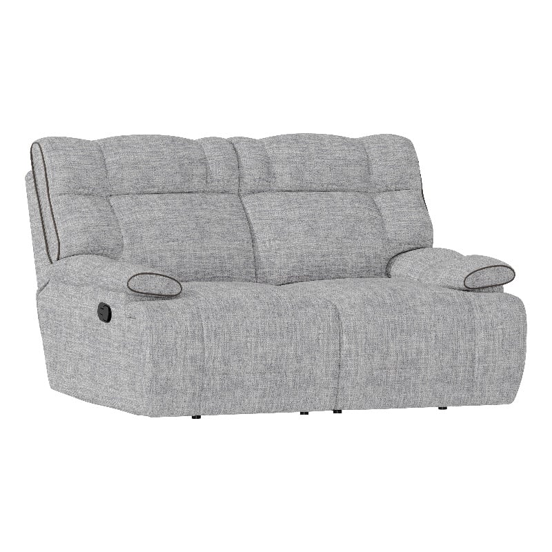 Gray Upholstery Casual Reclining Loveseat