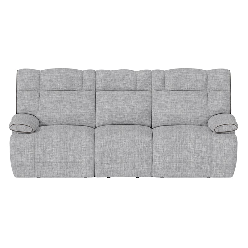 Gray Chenille Casual Reclining Sofa