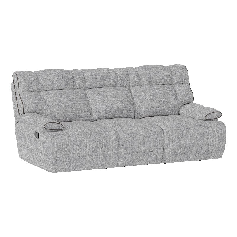 Gray Chenille Casual Reclining Sofa