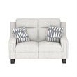 Cream Dual Power Classic Contemporary Loveseat