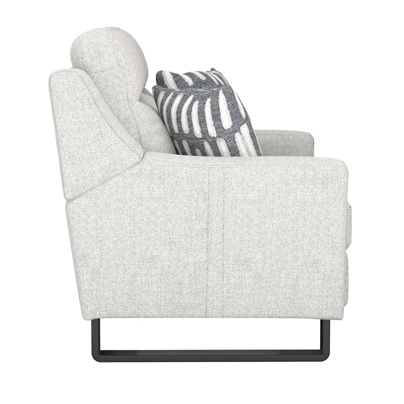 Cream Dual Power Classic Contemporary Loveseat