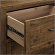 Wallace & Bay Brown Rustic Pine 5-Drawer Chest