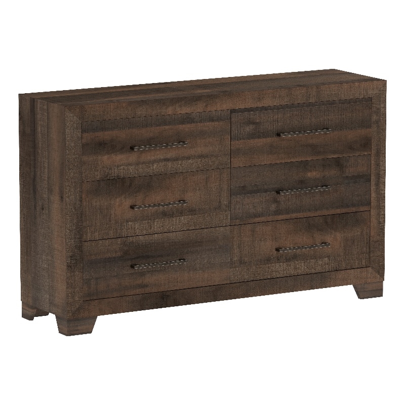 Wallace & Bay 6-Drawer Dresser in Brown