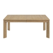 Brown Farmhouse Dining Table with Removable Leaf