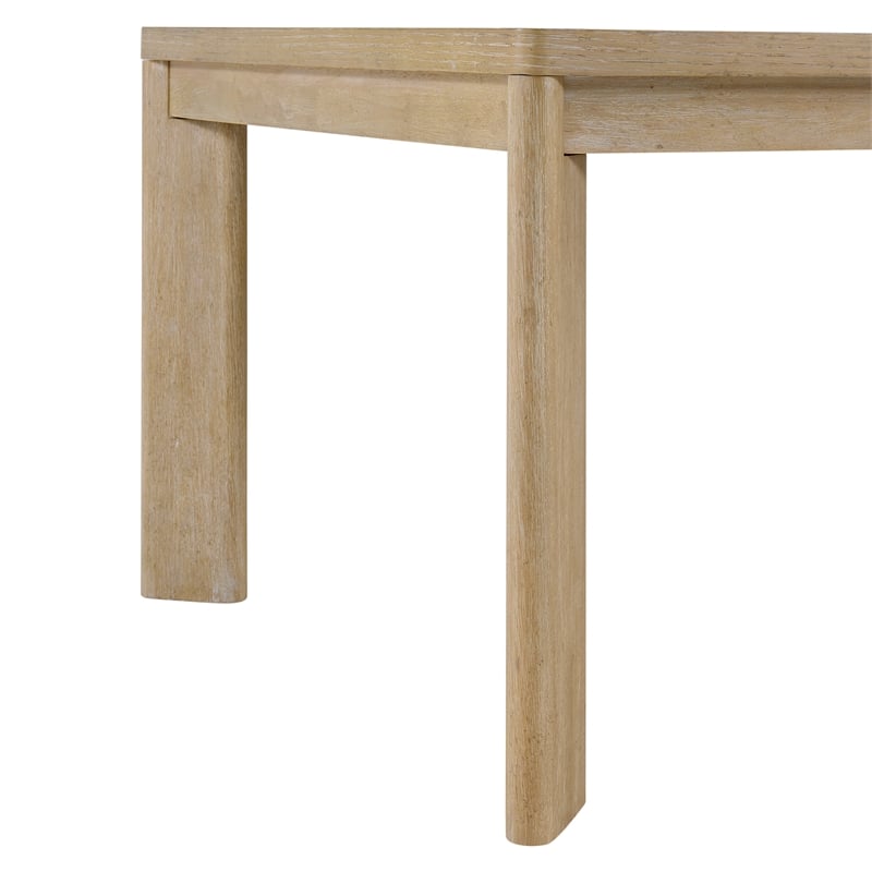 Brown Farmhouse Dining Table with Removable Leaf