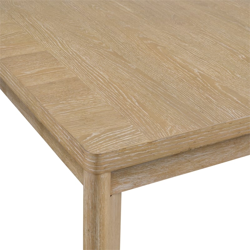 Brown Farmhouse Dining Table with Removable Leaf