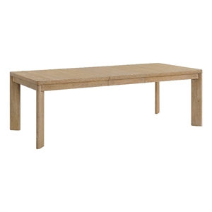 Brown Farmhouse Dining Table with Removable Leaf