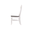 Brown and White Country Dining Chairs (Set of 2)