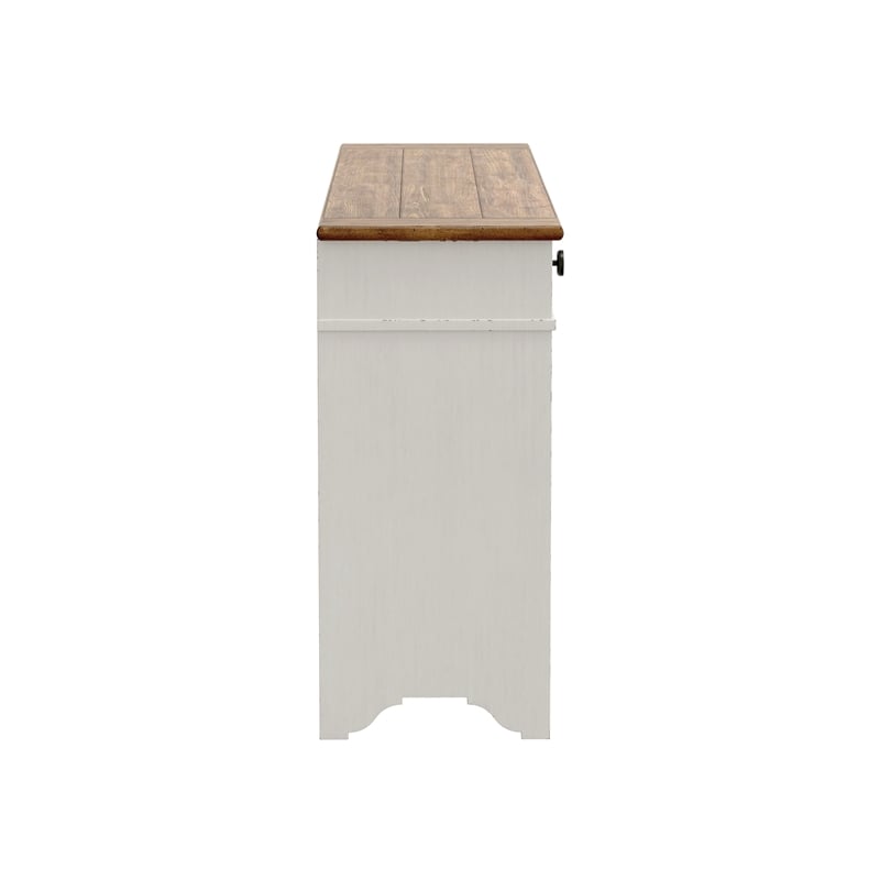 White and Brown Farmhouse Server