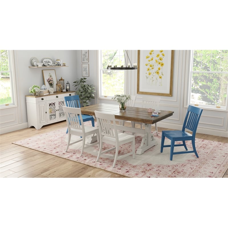 White and Brown Farmhouse Server