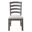 Gray Rustic Upholstered Dining Chairs (Set of 2)