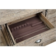 Wallace & Bay Beige Rustic Louvred Door Buffet
