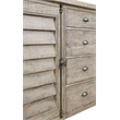 Wallace & Bay Beige Rustic Louvred Door Buffet