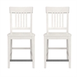 White Farmhouse Counter Stools (Set of 2)