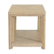 Wallace & Bay Farmhouse End Table in Beige