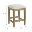 Beige Contemporary Console Table with 3 Stools