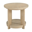 Wallace & Bay Beige Contemporary Round Accent Table