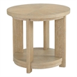 Wallace & Bay Beige Contemporary Round Accent Table