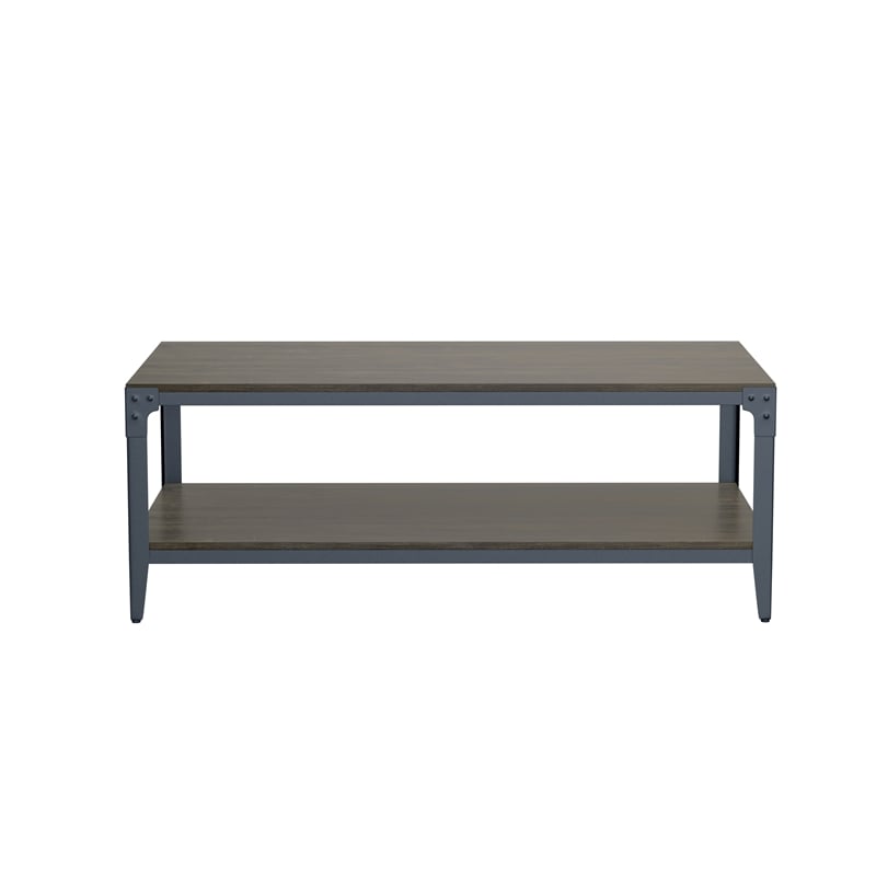 Wallace & Bay Gray Industrial Cocktail Table