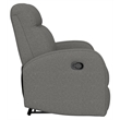 Gray Polyester Dual Manual Reclining Sofa