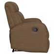 Brown Manual Reclining Sofa