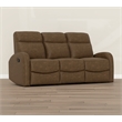 Brown Manual Reclining Sofa