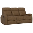 Brown Manual Reclining Sofa