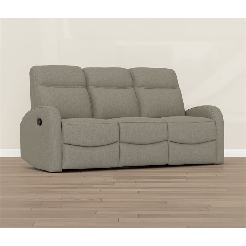 Wallace & Bay Tan Polyester Reclining Sofa
