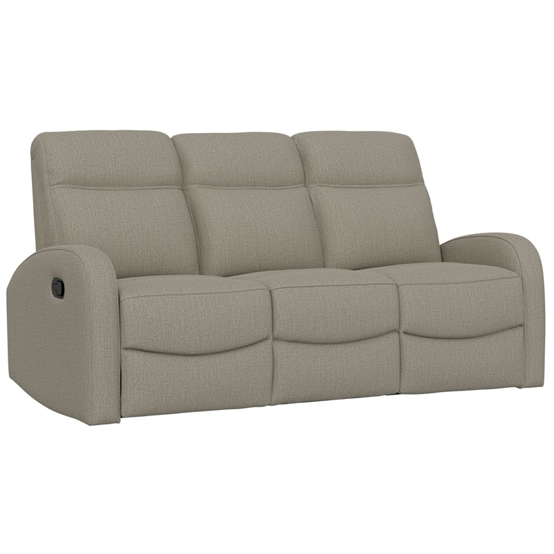 Wallace & Bay Tan Polyester Reclining Sofa