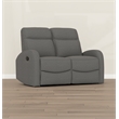 Gray Manual Reclining Loveseat